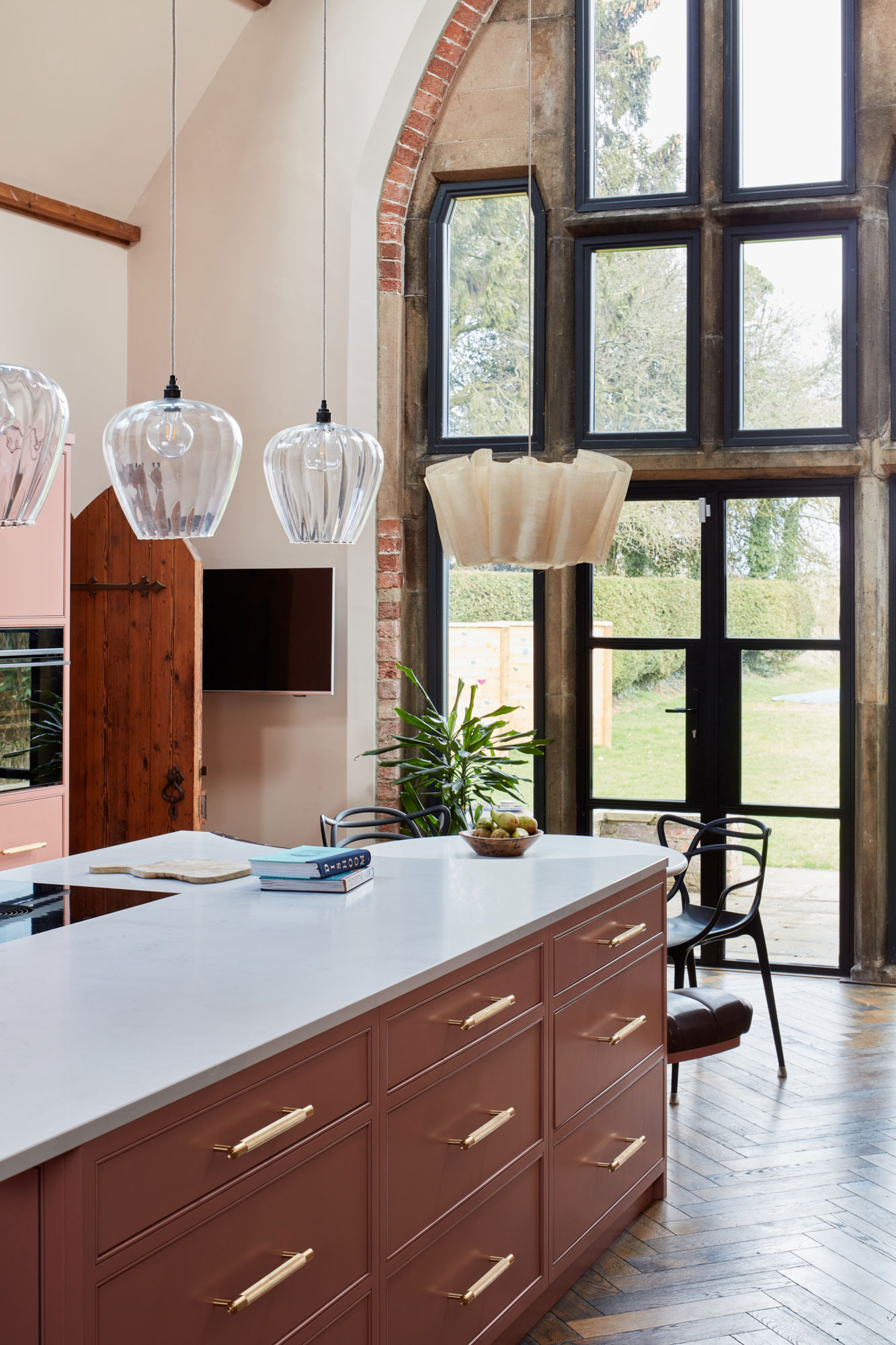 Renovated chapel kitchen design