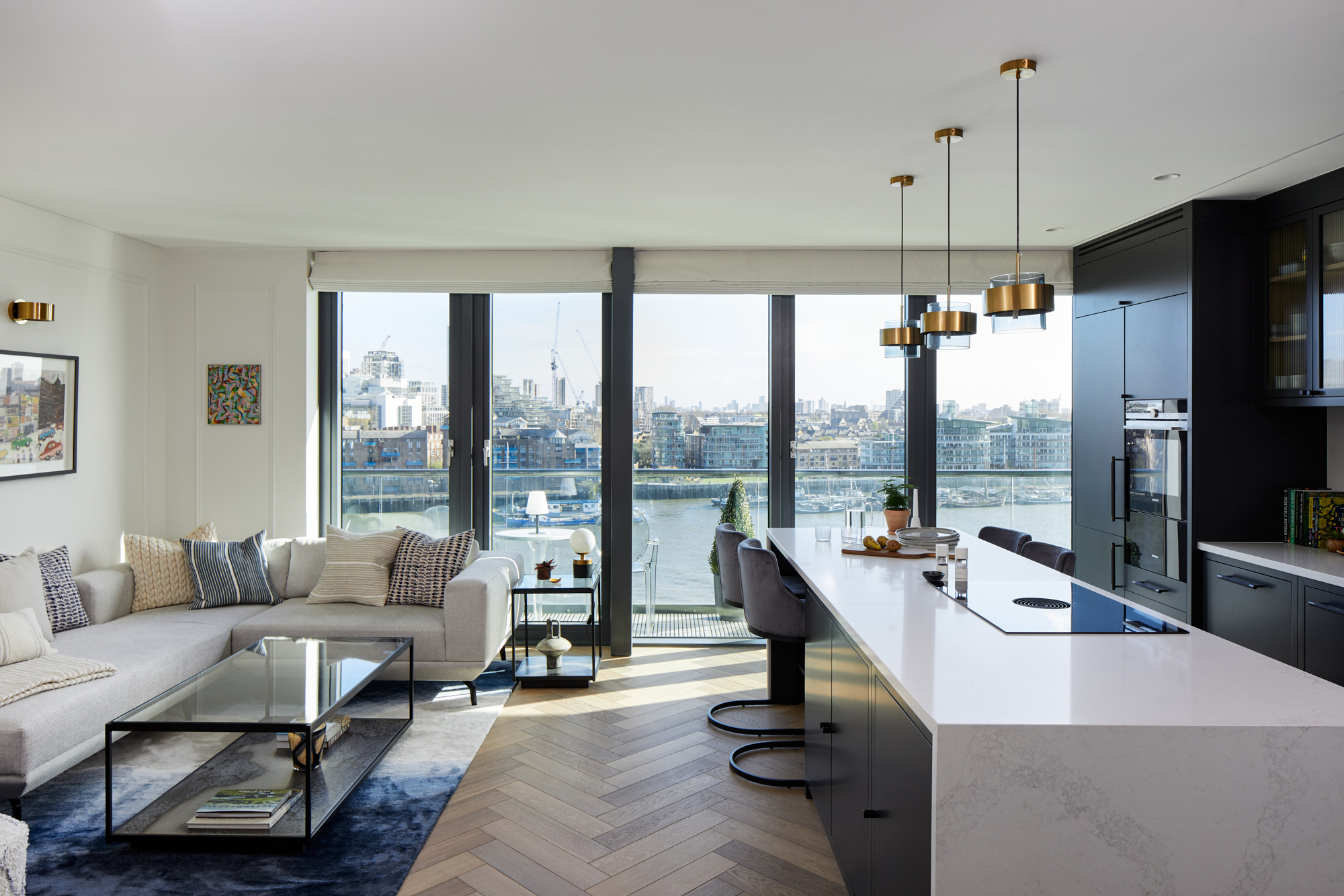Bespoke kitchen in London penthouse