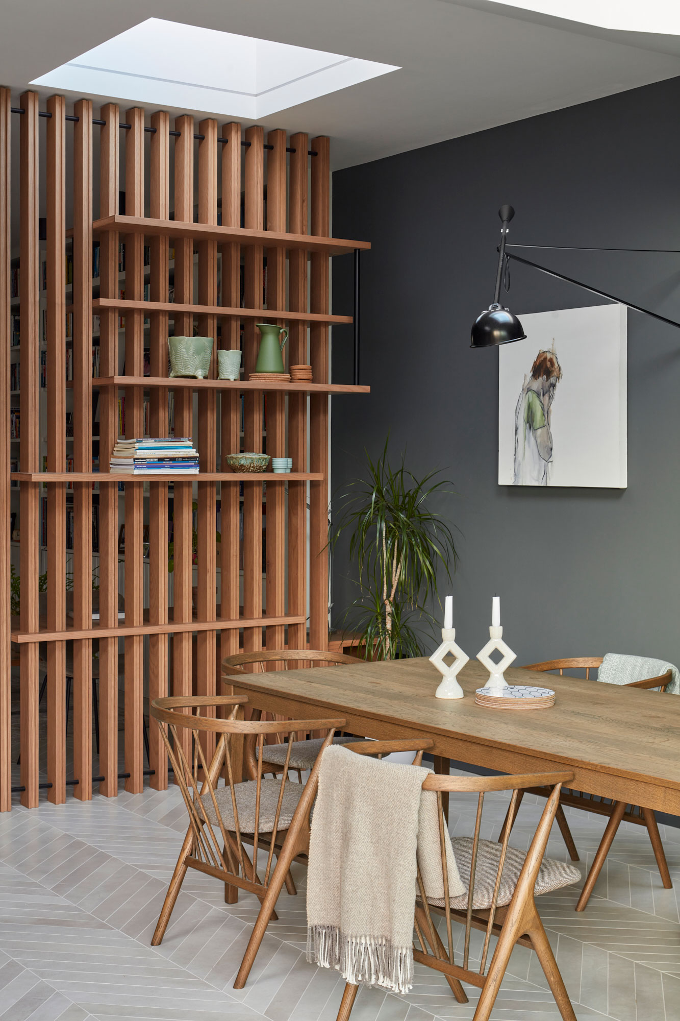 bespoke kitchen dining table in wimbledon by The Main Company