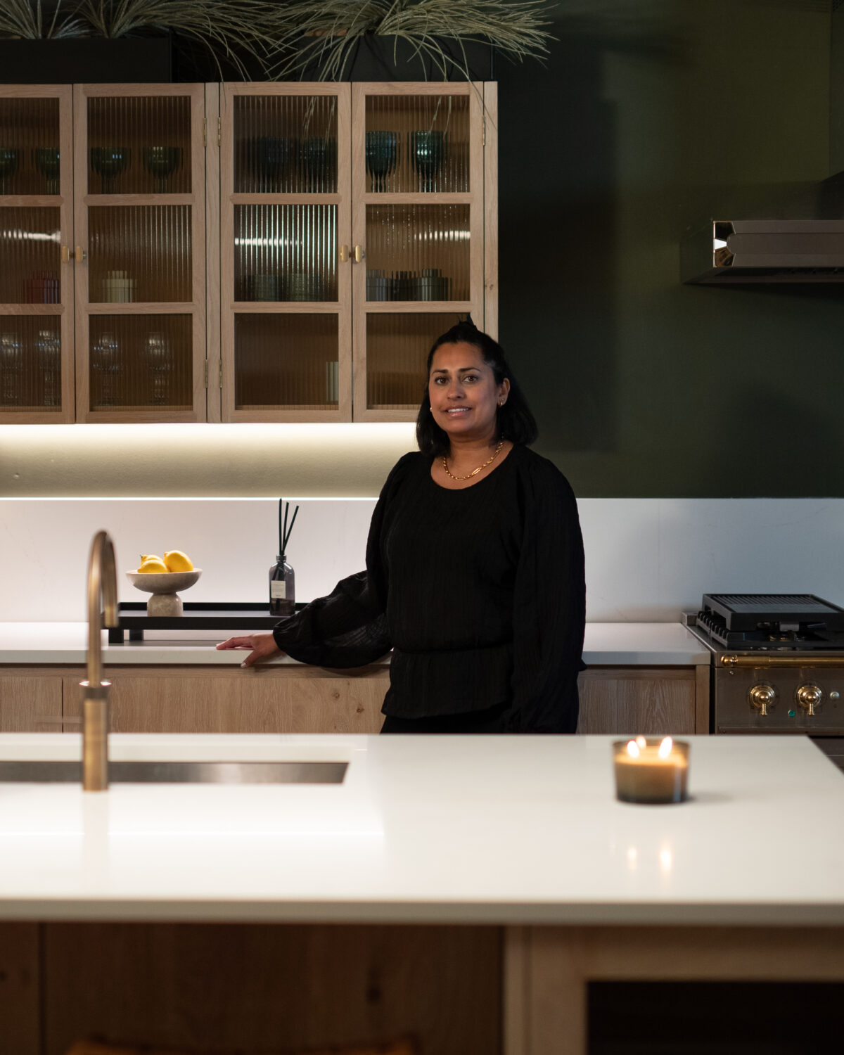 Reena Simon pictured in the collaboration display kitchen
