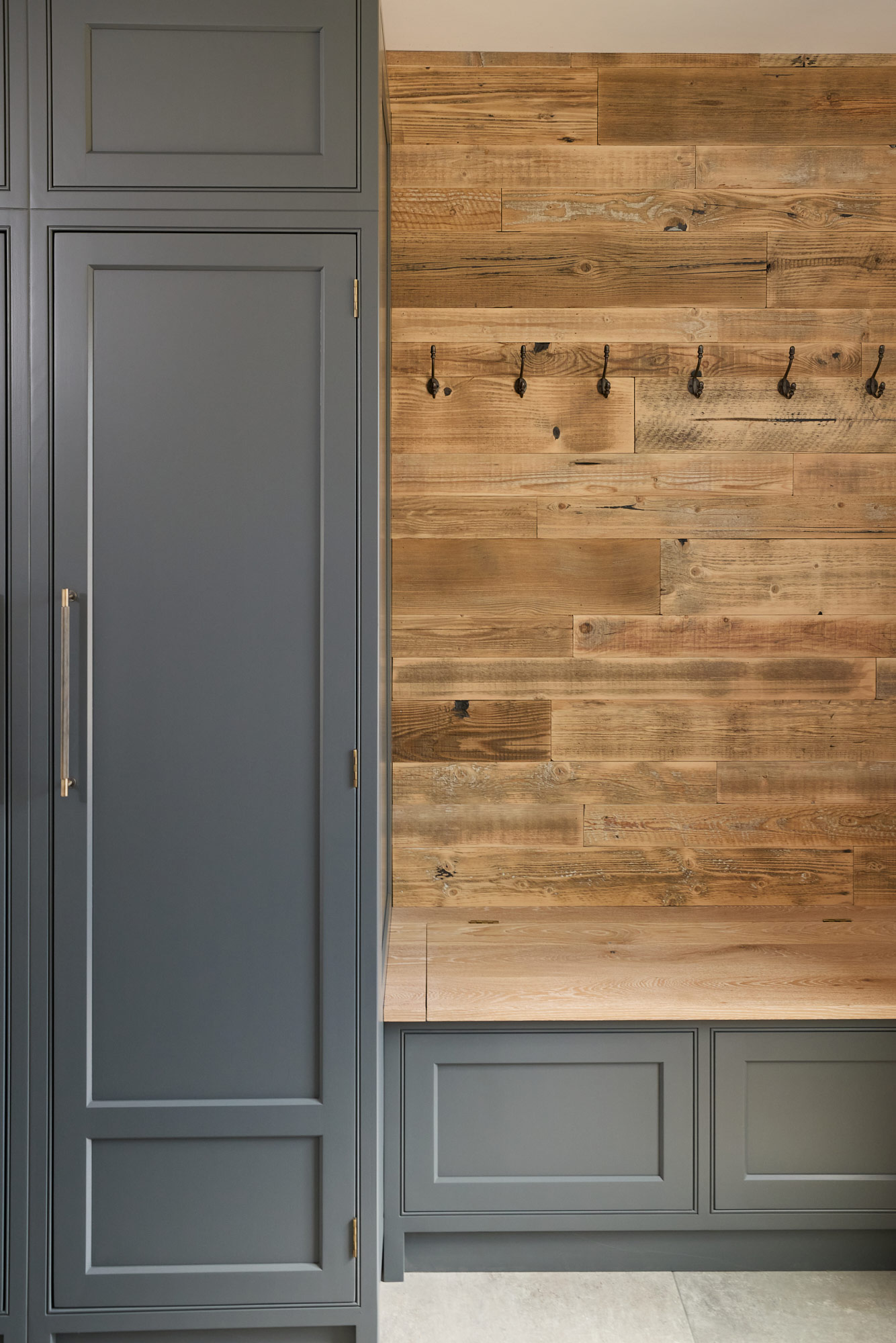 reclaimed wall cladding in utility