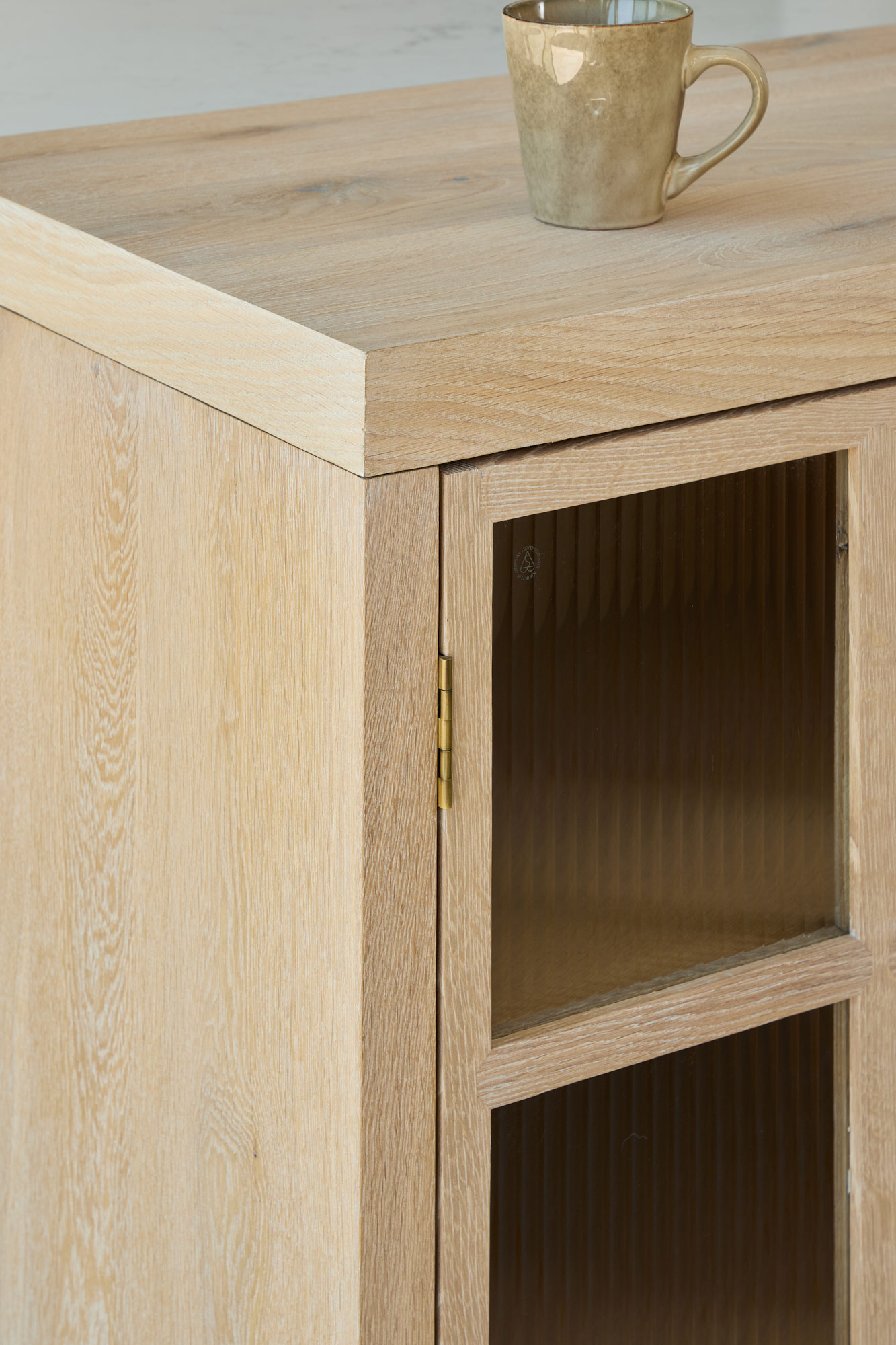 oak cabinet made by The Main Company