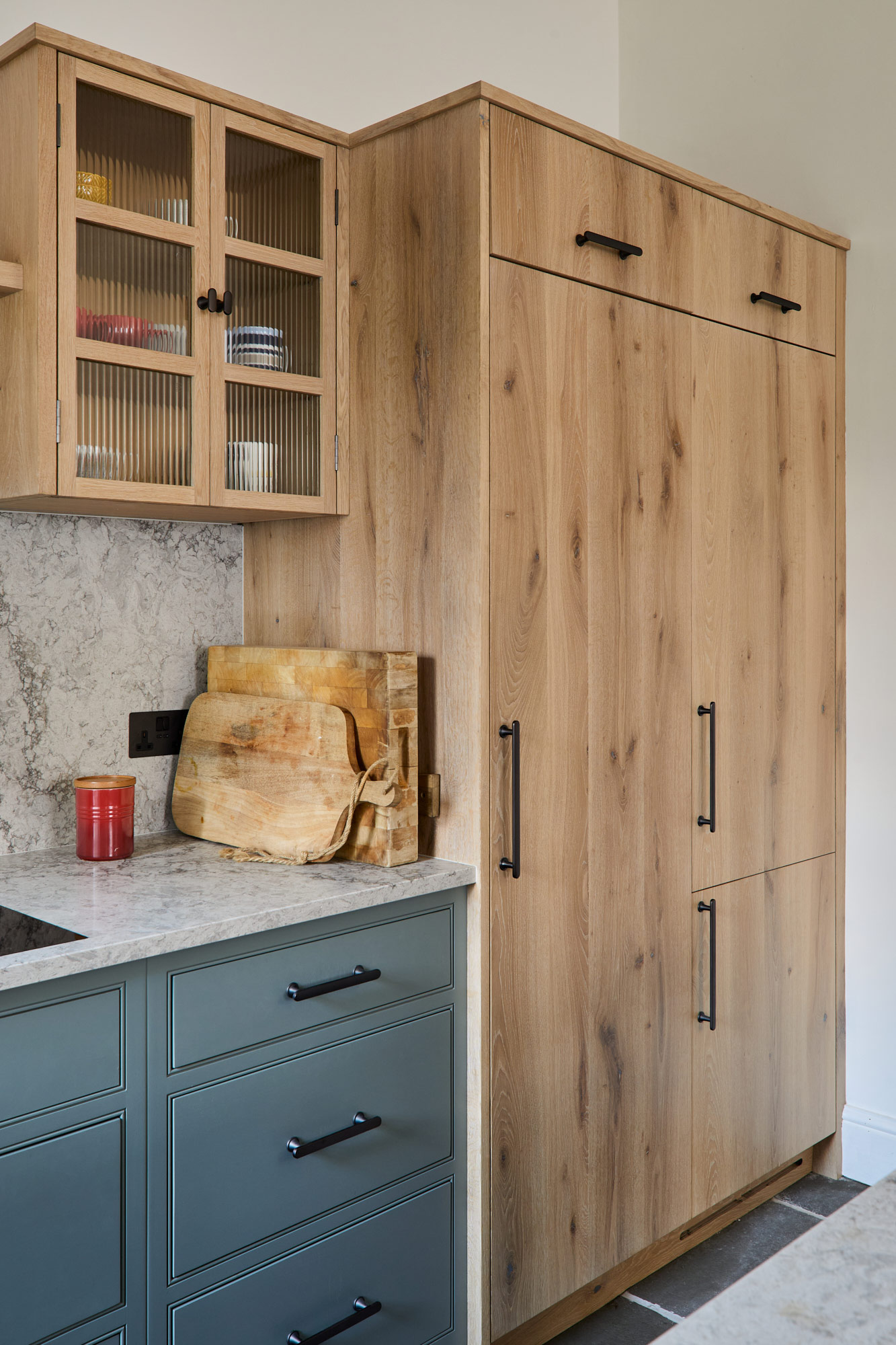 engineered oak cabinets by The Main Company