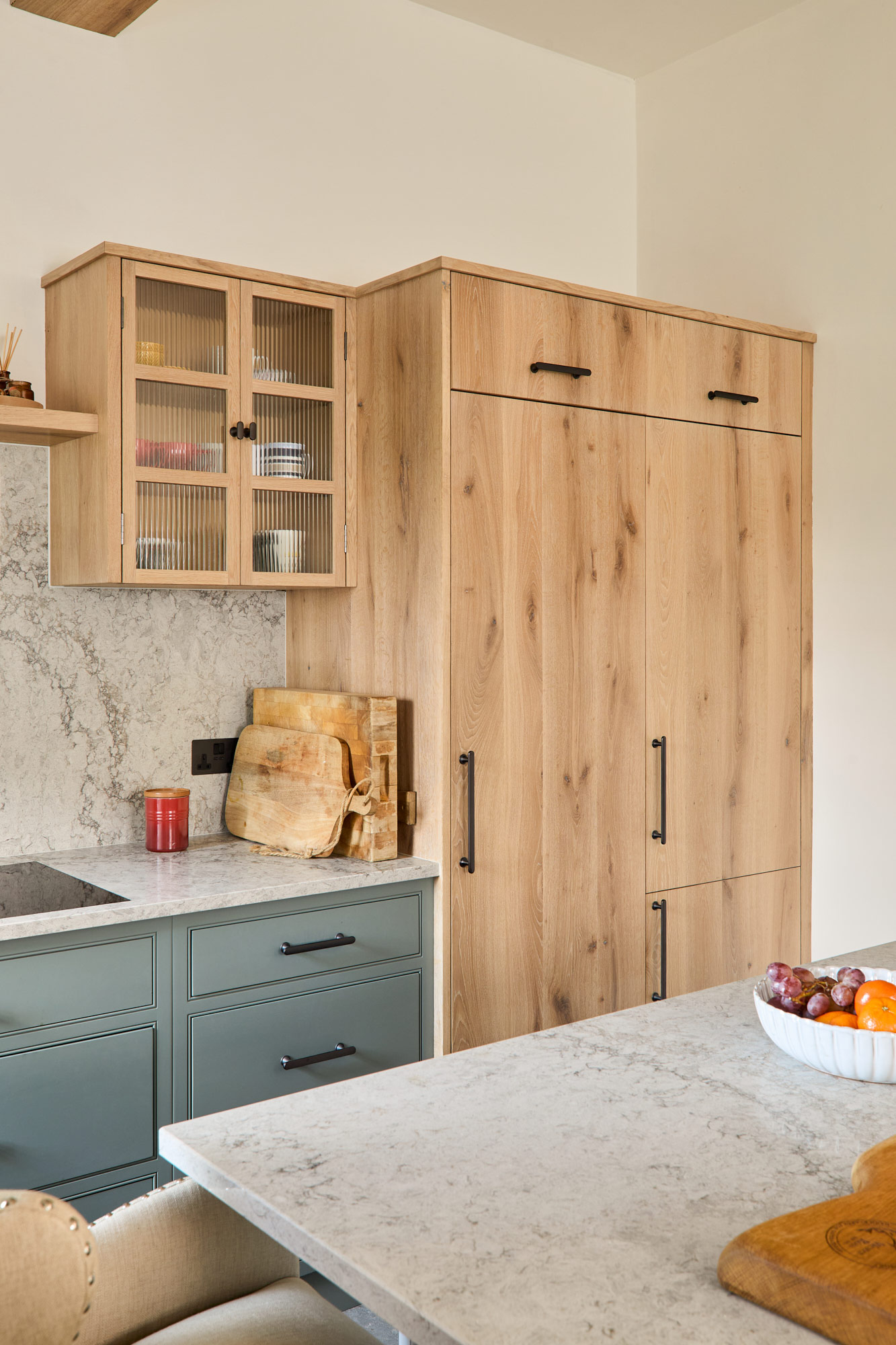 glazed wall cabinets kitchen