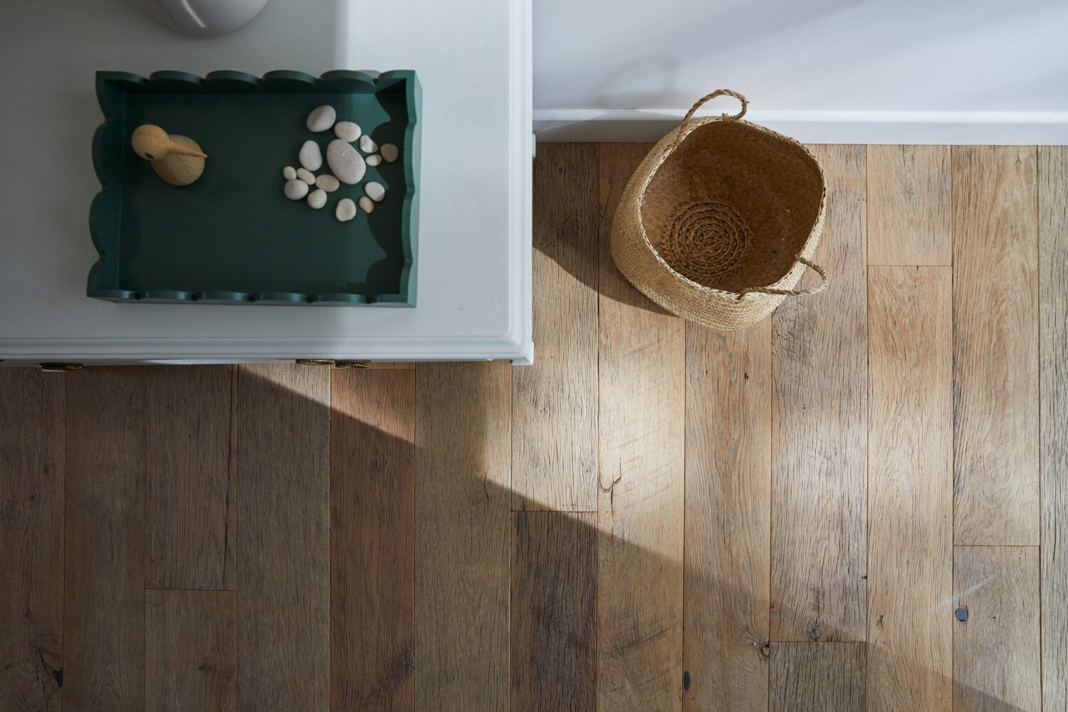 reclaimed flooring in a project